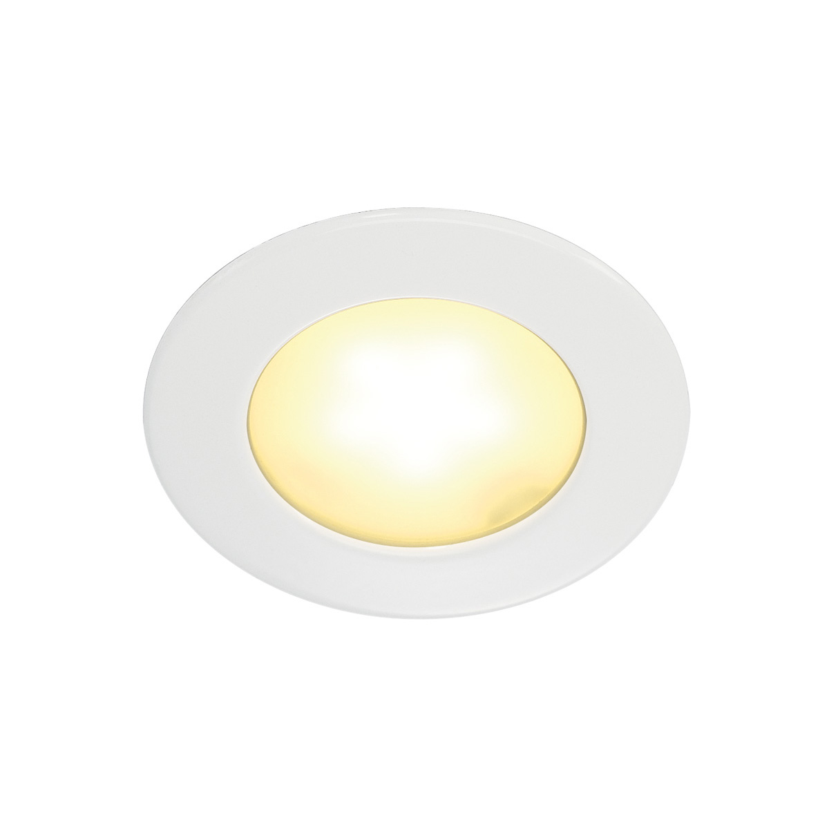 LED Einbauleuchte DL 126, LED SMD, 3000K, Gehäuse weiß, 3W, 12V DC, inkl. Blattfedern Bohrloch: 57mm Einbautiefe: 14mm Lichtstärke: 150lm  Lichtfarbe: 3000K (Warmweiss)Zum Betr