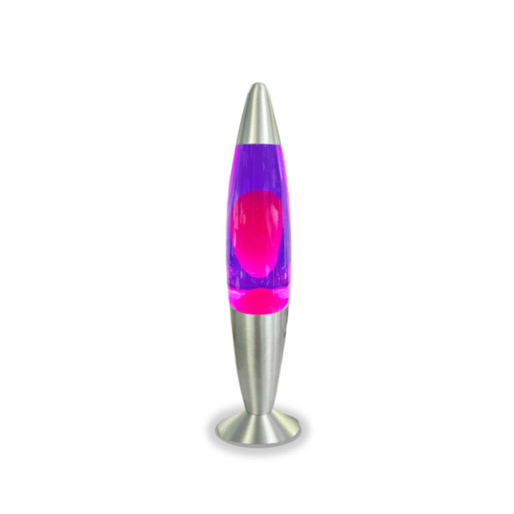 Blulaxa LED Lava-Lampe lila mit pinker Lava 20W