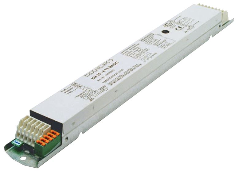 EM 14/24-4W T5 Basic elektronisches Vorschaltgerät NOTLICHT EVG für T5 Leuchtstoffröhren Geeignet für 1x 14W, 21W, 28W und 35W T5 LxBxH: 280x30x21mm Notlichtbetriebsgerät für manuellen EM 14/24-4W T5 Basic elektronisches Vorschaltgerät NOTLICHT EVG für T5 Leuchtstoffröhren Geeignet für 1x 14W, 21W, 28W und 35W T5 LxBxH: 280x30x21mm Notlichtbetriebsgerät für manuellen