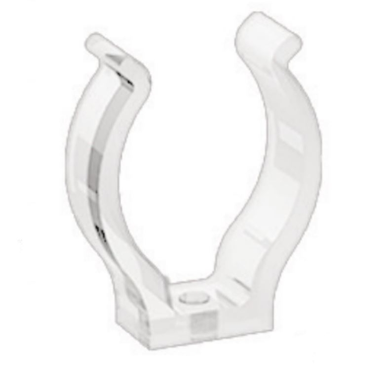Halteclip aus Kunststoff für T8 (26mm) Leuchtstoffröhren, zum Anschrauben, ohne Schrauben