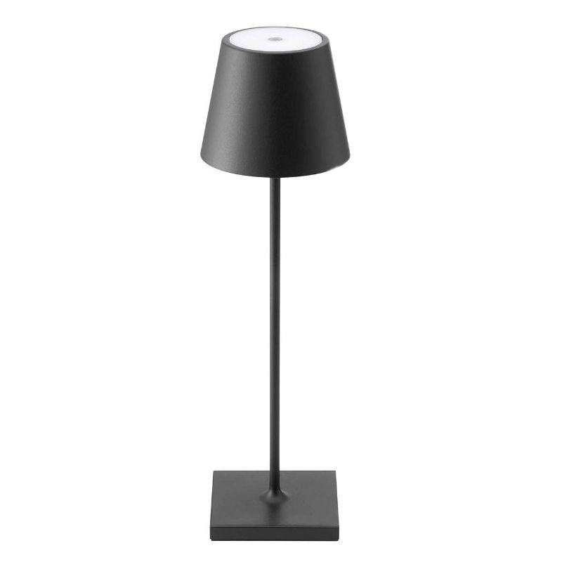 LED Akku Tischleuchte Nuindie 2,2W 822-27 168-197lm IP54 45° 380mm schwarz dimmbar 