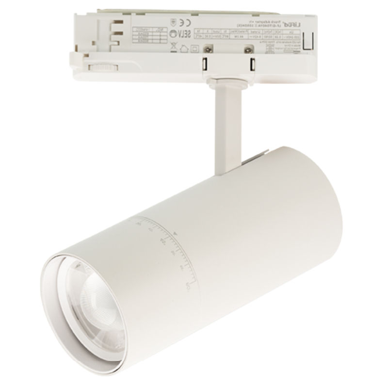 LED Schienenstrahler BEAM-SWITCH 25/30/35W 2700/4000K Gehäuse Weiss, 20-60° Leistung/ Lichtfarbe sowie Abstrahlwinkel individuell einstellbar über einen Schalter Leistung: 25W mit 2.500lm 