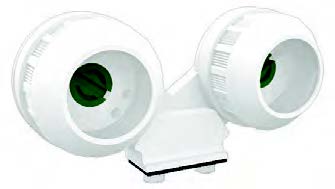 Schutzfassung G13, IP66 / IP67, für 2x T8 Leuchtstoffröhren Ø 26mm,zum Anschrauben, 2A-250V / T130(Tm110)Doppelfassung
