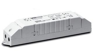 EST 150/12.622 Elektronischer Trafo 50-150W 230V auf 12V AC, mit Zugentlastung, LxBxH: 185x37x33mm Elektronischer Sicherheitstrafo für Halogen Niedervolt Glühlampen 12V DIMMBAR: mit Phasen