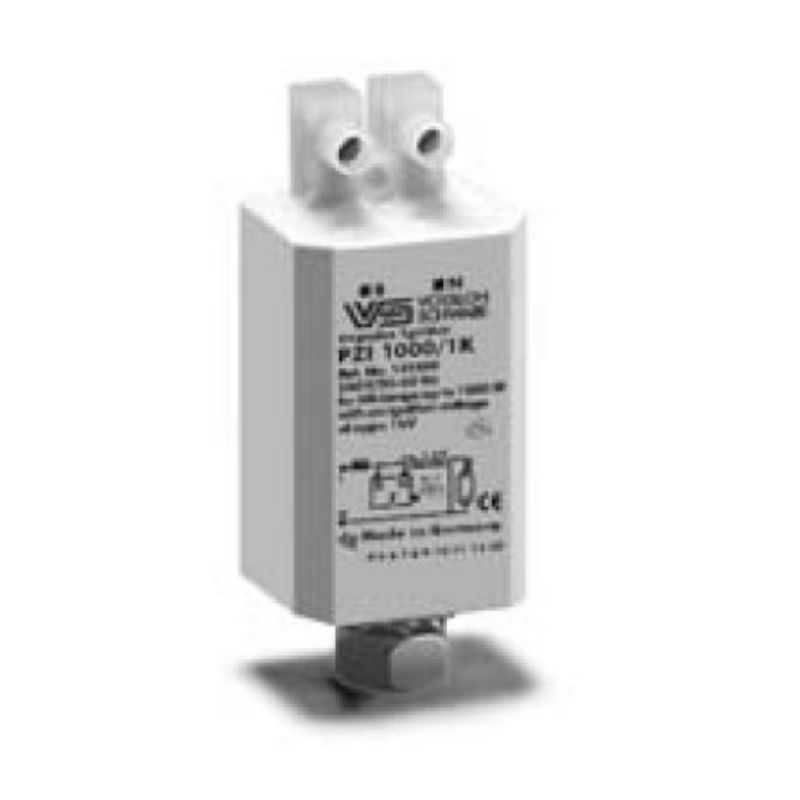 PZI1000/1K, 220-240V, Zündgerät / Pulserzündgerät Zündspannung 1kV Standardausführung Für Halogen-Metalldampflampen (HI) mit einer Zündspannung von 0,9 kV Max. zul. Gehäusetemperatur: 95 °C 