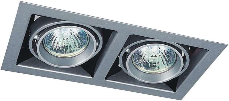 Kardanische Einbauleuchte für 2 x MR16 (Ø50mm) HalogenlampeAuslaufartikel