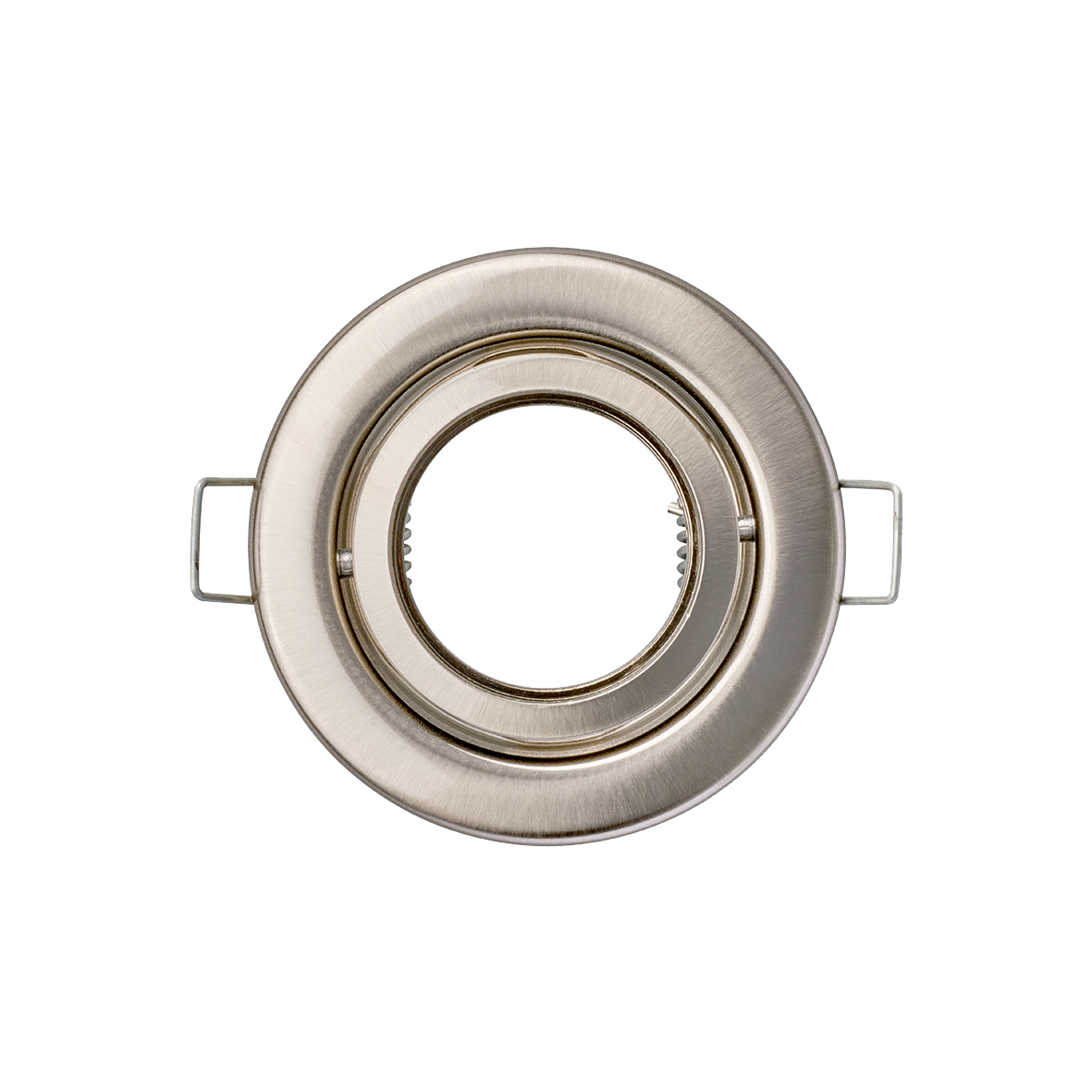 Nobile Einbauleuchte C-3840-09 nickel-gebürstet, aus Stahlblech, fürLED- oder Halogenlampe MR11 Ø35mm Sockel GU4, schwenkbar