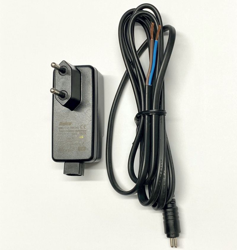 Relco STECKER Trafo 600N 20-50W 12V/230V 50/60 Hz, mit Kabel 200cm, schwarz elektronischer Stecker-Trafo, schwarz MM, F- Zeichen Nachfolger von Relco Steckertrafo 500N - RN1326