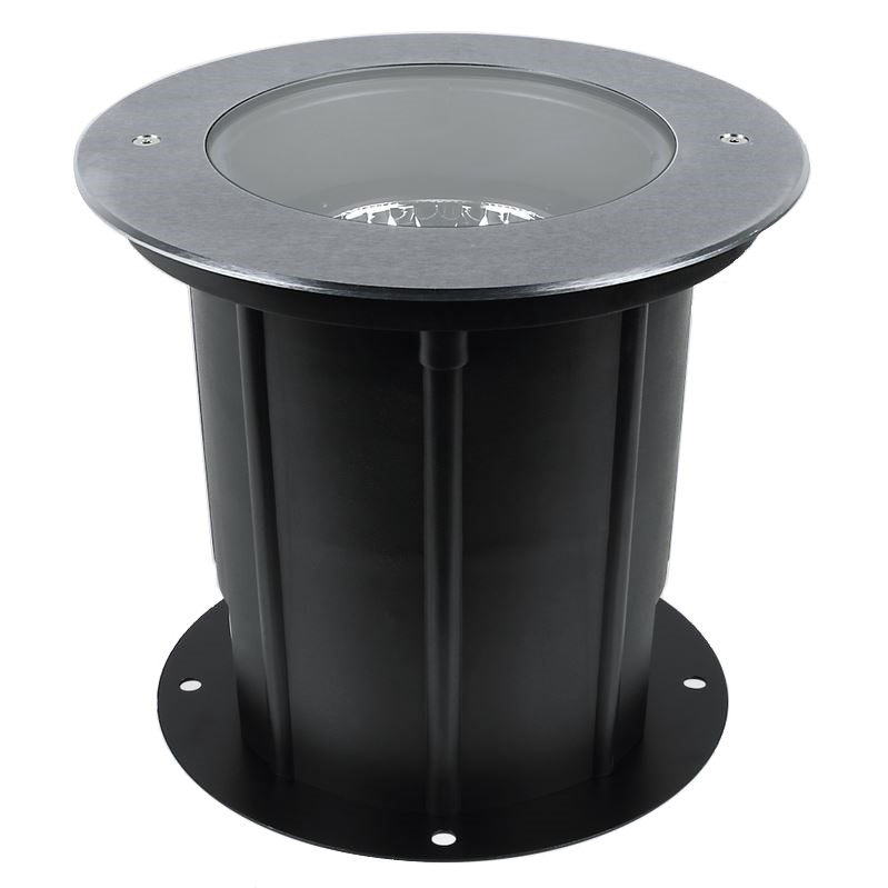 Bodeneinbauleuchte Inground COB25 R Mono 25W 830 LED aus Edelstahl 316 mit 25° Abstrahlwinkel und IP67 für den Außeneinsatz inkl. PVC Einbautopf Lebensdauer 50.000h Lichtfarbe 3000K (w Bodeneinbauleuchte Inground COB25 R Mono 25W 830 LED aus Edelstahl 316 mit 25° Abstrahlwinkel und IP67 für den Außeneinsatz inkl. PVC Einbautopf Lebensdauer 50.000h Lichtfarbe 3000K (w