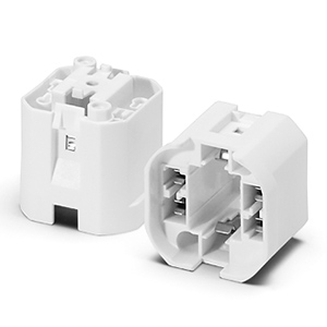 Fassung Gx24-q2 für Dulux DE / PL-C 4p 18W 4-PIN, zum Anschrauben / 2A-250V / T140 Fassung Gx24-q2 für Dulux DE / PL-C 4p 18W 4-PIN, zum Anschrauben / 2A-250V / T140