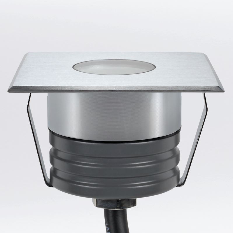 Bodeneinbauleuchte Inground 1S ASY Thin Mono 2W 830 LED aus Edelstahl 316 mit aymmetrischem Abstrahlwinkel von 35°/45° und IP67 für den Außeneinsatz Bodeneinbauleuchte Inground 1S ASY Thin Mono 2W 830 LED aus Edelstahl 316 mit aymmetrischem Abstrahlwinkel von 35°/45° und IP67 für den Außeneinsatz