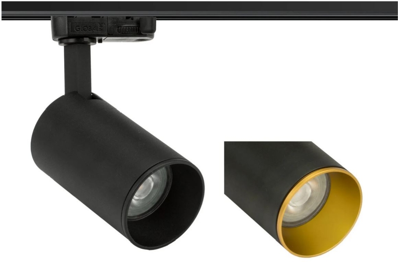 LED Schienenstrahler trackCENTURY 20 GU10-B Schwarz max. 10W 230V
