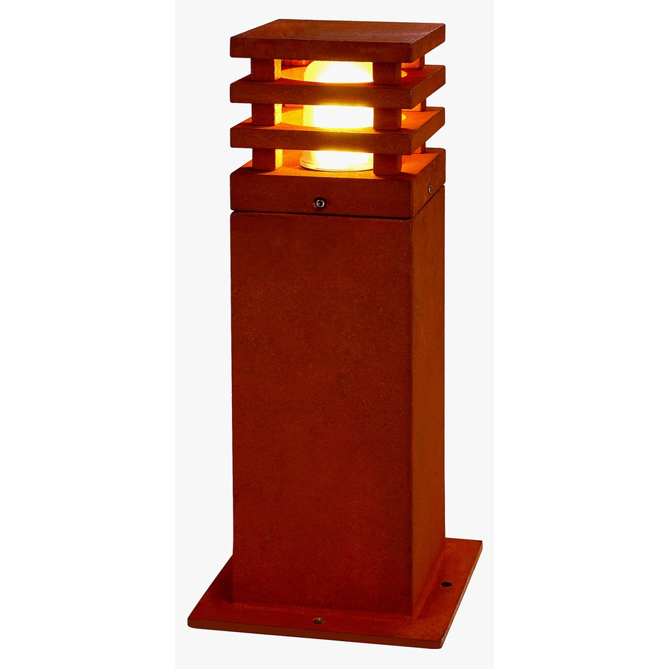 Pollerleuchte RUSTY SQUARE 40