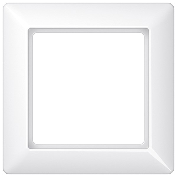 JUNG Einbaurahmen für Unterputzsteckdose Alpinweiss IP44 Abmessung: 80,5x80,5mm RAL 9010