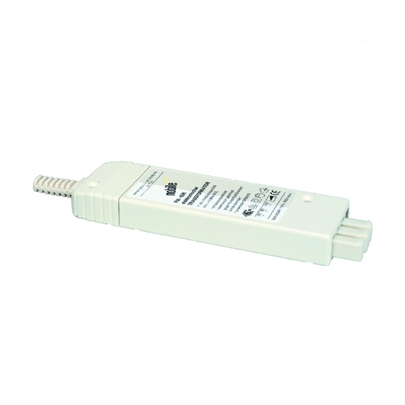 FM-60 K Nobilé elektronischer Trafo 60VA inkl. 2m Kabel mit Eurostecker und AMP-Steckkontakt, dimmbar mit Phasen AN- oder Abschnittdimmer (Auslauftype)
