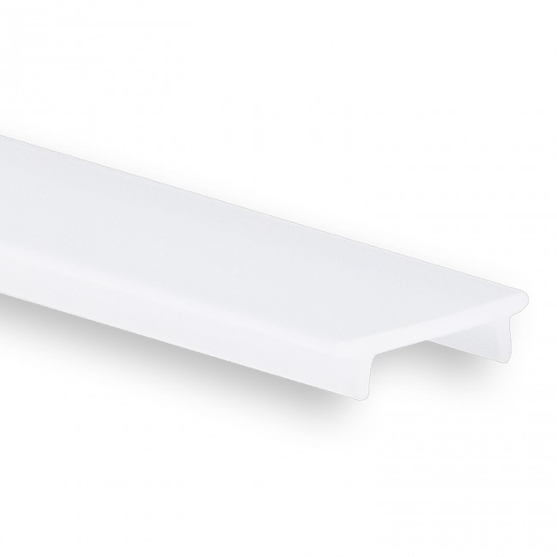 Cover C24 opal/satiniert 200cm für Profil PO18, TBP1, LL2 Polycarbonat (2,32€/m inkl. MwSt.) Opal/Satiniert (Lichtdurchlässigkeit 65%) bruchsichere und schwer brennbare LED Profilandeckung