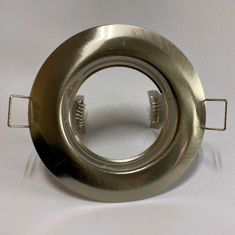 Einbauleuchte Alpe 16, rund, Chrom gebürstet, GU5,3 MR16 12V