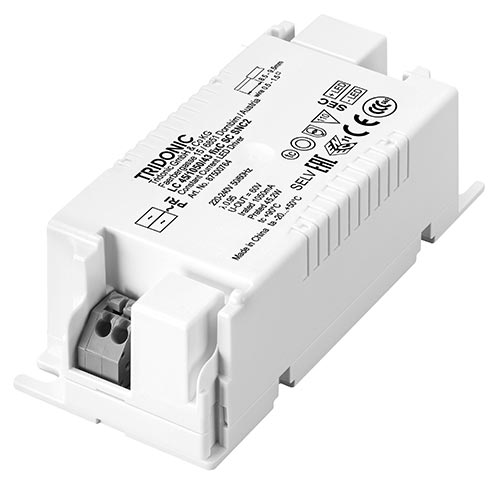 LC 25/350/71 fixC SC SNC2 LED Konverter Konstantstrom Tridonic Konstantstromkonverter Baureihe Essence 25W 350mA 350mA / 15,8-24,9W / 45-71V DC Abmessung: 97x43x30mm Mit Kabelklemm LC 25/350/71 fixC SC SNC2 LED Konverter Konstantstrom Tridonic Konstantstromkonverter Baureihe Essence 25W 350mA 350mA / 15,8-24,9W / 45-71V DC Abmessung: 97x43x30mm Mit Kabelklemm