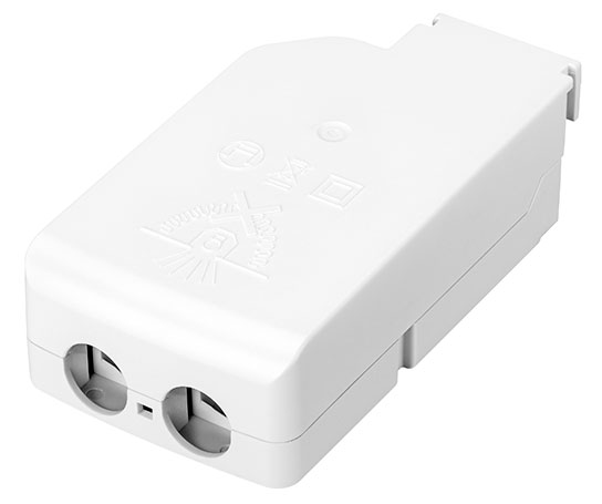 ACU SC 85x44x30mm CLIP-ON SRL 3-POL - Zugentlastungsset für unabhängige Anwendung. Leichte und werkzeuglose Montage am LED-Treiber Schraubenlose Kabelklemmkanäle für lange Zugentlastung (8