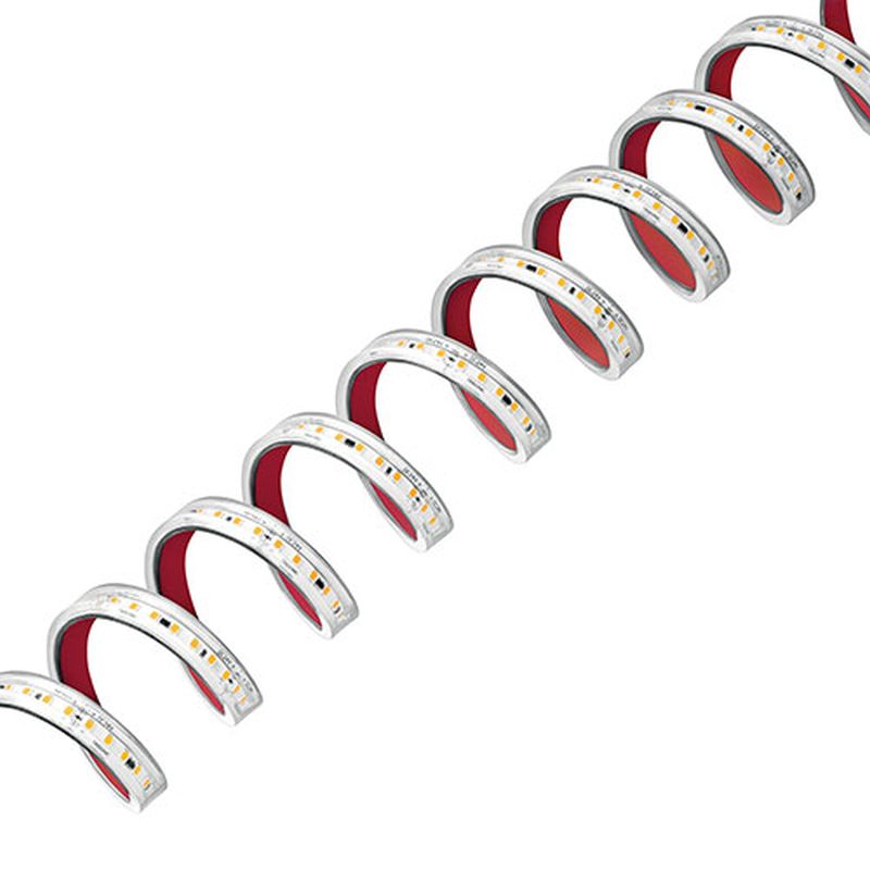 Müller Licht LED Strip 20W 1100lm 3500K, 230V, 5m IP44 Spritzwassergeschützt, Abverkauf von Restbestand1400lm 300 LEDs 500cm Rolle Komplettset mit Kabel und Stecker Fabrikat: M