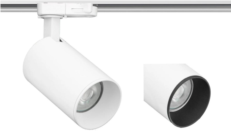 LED Schienenstrahler trackCENTURY 20 GU10-W Weiss max. 10W 230V