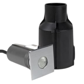 Bodeneinbauleuchte Inground 1S Mono LED 2W 830 aus Edelstahl 316 mit 30° Abstrahlwinkel und IP67 für den Außeneinsatz