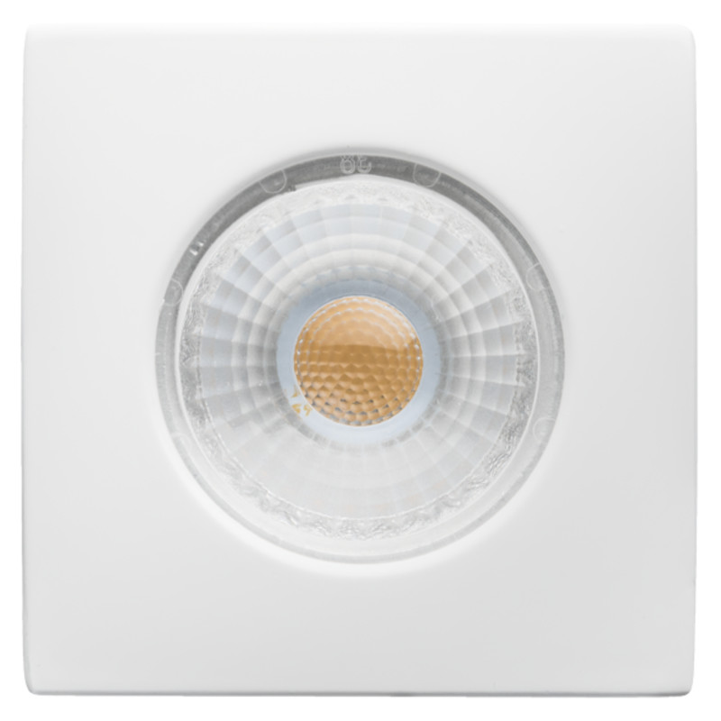 LED Mini Spot Q 3W warmweiss Gehäusefarbe weissNobile Einbaustrahler mit quadratischer Bauform  Abstrahlwinkel: 22° Leuchtenmaße 46x46x32 Einbautiefe 35mm 3000K (warmweiss) LED Mini Spot Q 3W warmweiss Gehäusefarbe weissNobile Einbaustrahler mit quadratischer Bauform  Abstrahlwinkel: 22° Leuchtenmaße 46x46x32 Einbautiefe 35mm 3000K (warmweiss)