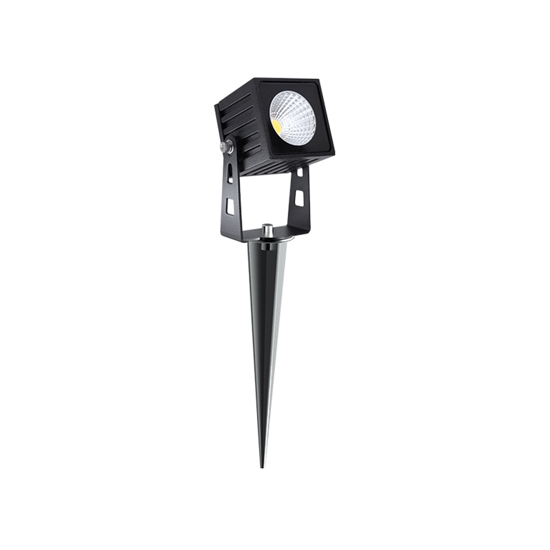 ZAS Erdspieß Strahler square 7W 40° 3000K IP65 schwarz