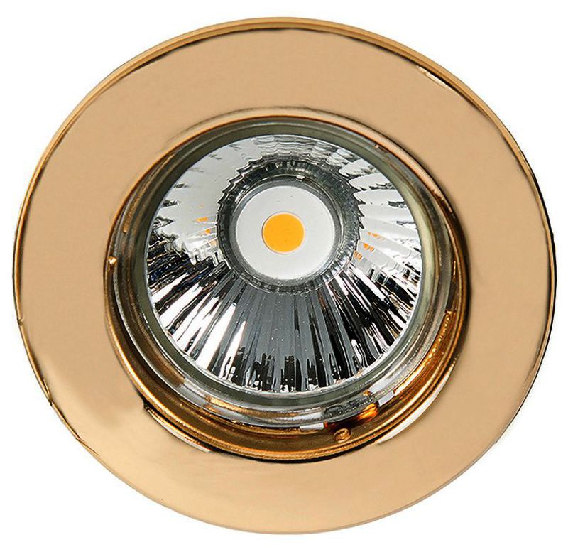 Einbauleuchte C-1830 starr, gold 24 Karat vergoldet, für Kaltlichtlampe MR16 Ø50mm oder LED Lampen und Module Best.Nr.: 1750357900 Bohr Ø x Einbautiefe: 60 x 56mm Passendes Zubehör für die
