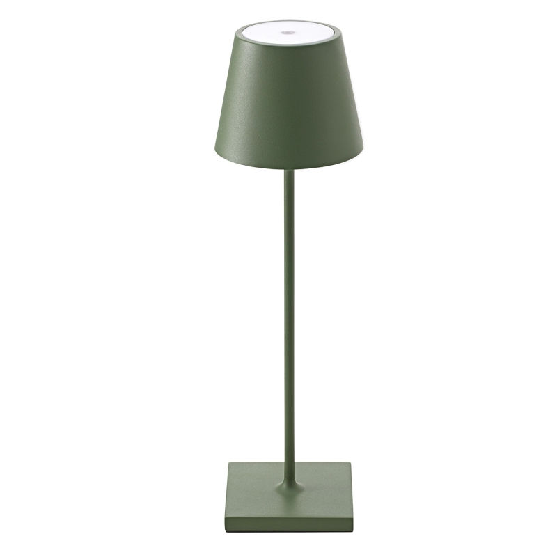 LED Akku Tischleuchte Nuindie 2,2W 822-27 168-197lm IP54 45° 380mm tannengrün dimmbar