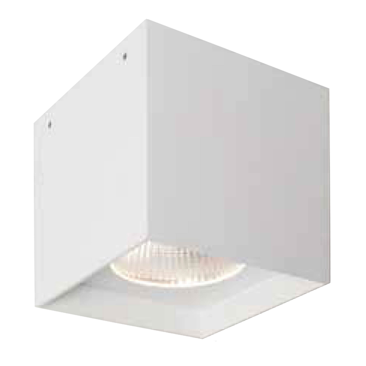 LED Deckenaufbauleuchte Square Big Square von Molto Luce in WeissForm: QuadratischAbmessung: 120x120x158mmCRI >80Direkter Anschluss an 230V, inkl. Konverter