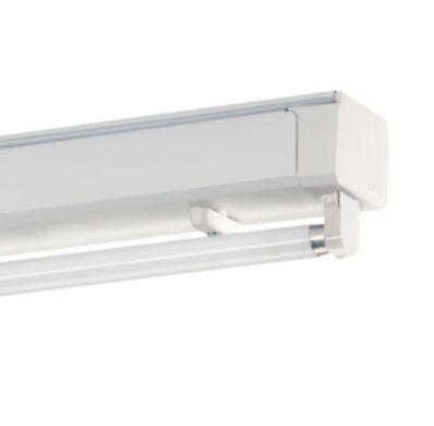 RIDI VLDF 128/54 Lichtleiste T5 für 1x28 oder 1x54W Röhren, freistrahlend, mit Multiwatt EVG, nicht dimmbar, Gehäuse weiss