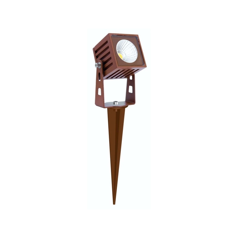 ZAS Erdspieß Strahler square 7W 40° 3000K IP65 corten ZAS Erdspieß Strahler square 7W 40° 3000K IP65 corten