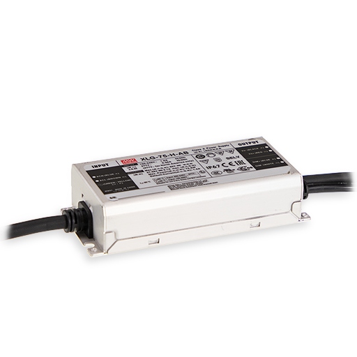 XLG-75-AB-L LED Konverter 75W 350-1050mA 0-10V dimmbar, IP67, 16,8-24V DC Konstantstromkonverter mit Potentiometer zum einstellen der Ausgangsstromstärke von 350mA - 1050mA Schutzart IP