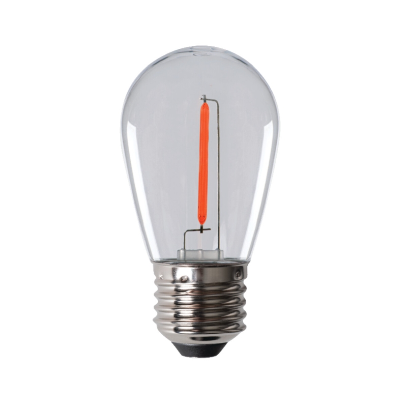 LED Leuchtmittel ST45 LED 0,9W E27 Rot 
