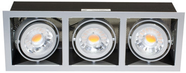 LED Einbauleuchte MINI Kardan E1 BIO-Spektrum 350mA 3x7W, Titan-matt, Mediumflood 38° Lückenloses Farbspektrum, vergleichbar mit dem SonnenlichtLichtstrom: 1500lmLichtfarbe: 4000K kalt