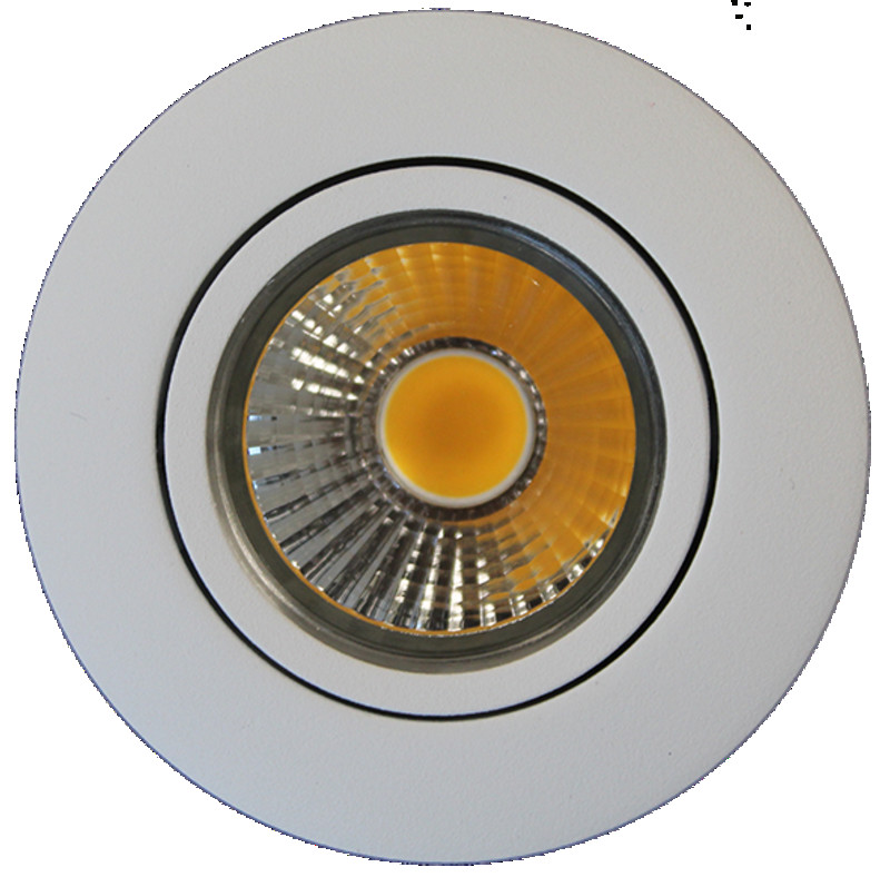 LED Einbauleuchte A 5068 T Flat chrom 8W BIO 930 38° dim C Außen Ø: 88mm Deckenausschnitt Ø: 68mm Einbautiefe: 29mm Abstrahlwinkel: 38° Lichtfarbe: 930 - 3000K Betriebsgerä