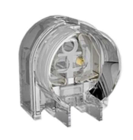 Aufsteck Fassung Mini G5 für T5 Leuchtstoffröhren, 2A -500V T110 Gehäuse aus Polycarbonat, transparent ENEC und UL zertifiziert. Baugleich mit Vossloh-Schwabe Fassung Art. Nr.:  109686 - T