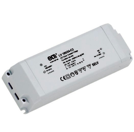 ELT LED KonstantspannungsKonverter / LED Trafo 100W 12V DC Geeignet für Konstantspannungs-LED-Module oder LED Stripes / LED Bänderfür den Innenbereich IP20Kompakte Bauform 180x65x3