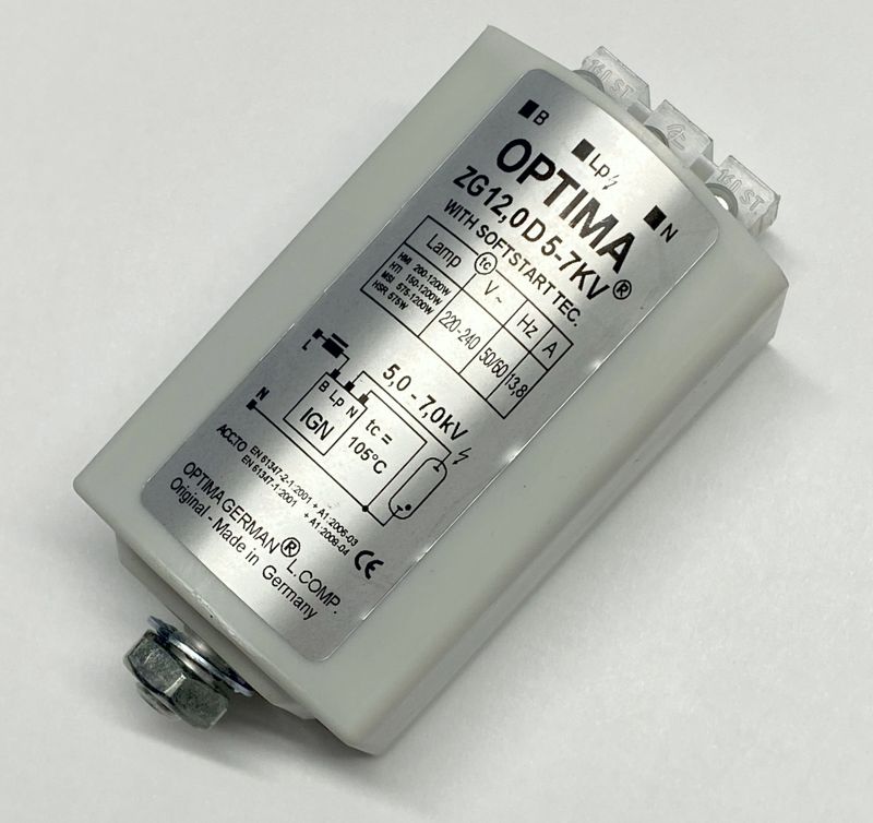 ZG 12,0 D 5-7kV Zündgerät / Überlagerungszündgerät für 200W - 1200W 220-240V mit 5 - 7kV Zündspannung