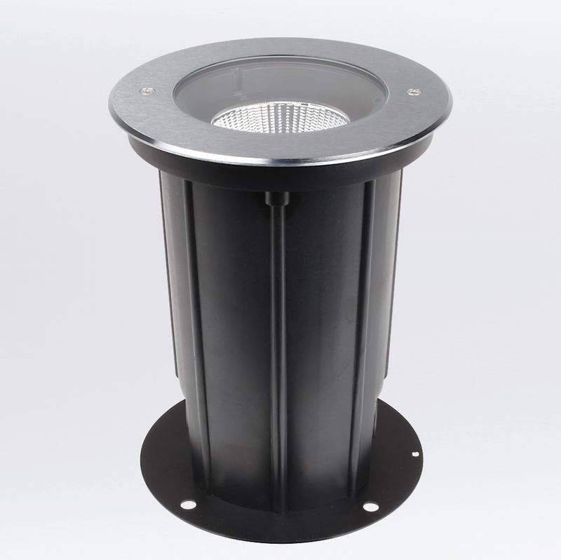 Bodeneinbauleuchte Inground advance COB medium R 12W 830 LED aus Edelstahl 316 mit 24° Abstrahlwinkel und IP67 für den Außeneinsatz inkl. PVC Einbautopf Lebensdauer 50.000h 3000K (warm Bodeneinbauleuchte Inground advance COB medium R 12W 830 LED aus Edelstahl 316 mit 24° Abstrahlwinkel und IP67 für den Außeneinsatz inkl. PVC Einbautopf Lebensdauer 50.000h 3000K (warm