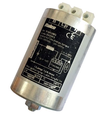 Y1012MS Zündgerät / Überlagerungszündgerät für 600W - 1000W 220-240V mit 3,5 - 4,5kV Zündspannung Auslaufartikel ! Lieferung solange Vorrat reicht!