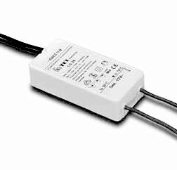 TCI Trafo "Laser" LS.P 60, 12V/230V 50/60 Hz 60W dimmbar mit Phasen- ABschnittdimmer und mit seperatem Potentiometer 4,7 MOhm Primär- und Sekundärseitig mit Kabel F und MM -Zeichen Bes