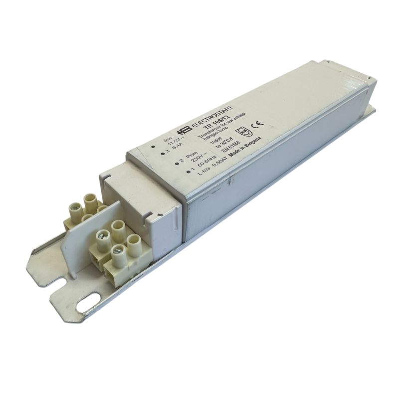 TR 105/12 105W 230V / 12V 50Hz elektro-magnetischer (konventioneller) Sicherheitstrafo für Halogenlampen (und LEDs) DIMMBAR LxBxH: 235x41x32mm Schutzklasse I Vakkumimpregniert Ansc TR 105/12 105W 230V / 12V 50Hz elektro-magnetischer (konventioneller) Sicherheitstrafo für Halogenlampen (und LEDs) DIMMBAR LxBxH: 235x41x32mm Schutzklasse I Vakkumimpregniert Ansc