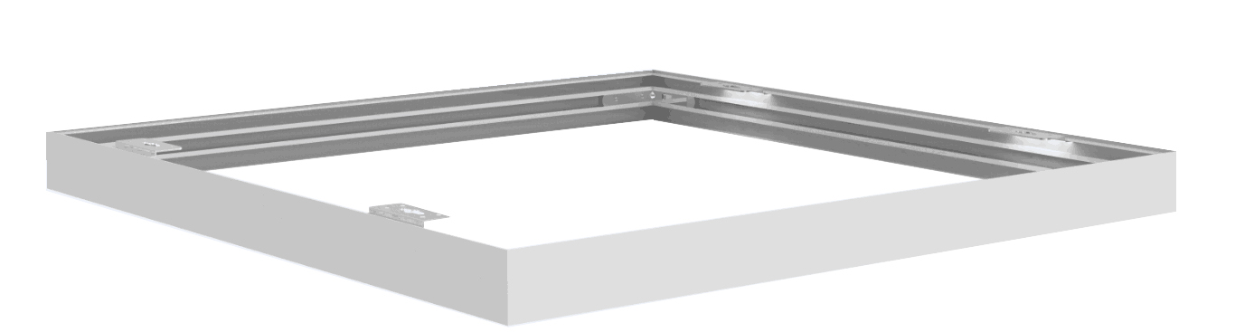 Aufputz-Kit für START Flat PanelLED Serie. 626x626x50mm. RAL9003 Signalweiss. Aluminiumrahmen mit Montagematerial. Aufputz-Kit für START Flat PanelLED Serie. 626x626x50mm. RAL9003 Signalweiss. Aluminiumrahmen mit Montagematerial.