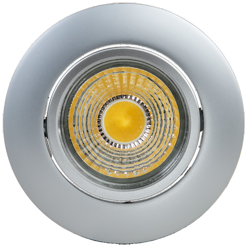 LED Einbauleuchte A 5068 T Flat chrom-matt 8W BIO 930 38° dim C Außen Ø: 88mm Deckenausschnitt Ø: 68mm Einbautiefe: 29mm Abstrahlwinkel: 38° Lichtfarbe: 940 - 4000K Betrieb
