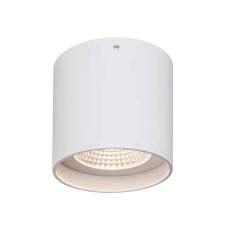 LED Deckenaufbauleuchte Aeon Small Round von Molto Luce in WeissForm: RundAbmessung: Ø80x95mmCRI >80Direkter Anschluss an 230V, inkl. Konverter