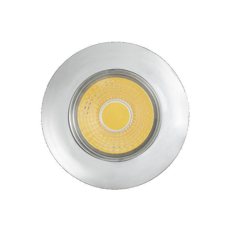 LED Einbauleuchte A 5068 T Flat IP44 chrom 8W 927 38° dim C IP44 frontseitig Perfekte Farbwiedergabe von Ra CRI >90 Leistung: 8W Lichtfarbe: 2700K (halogenweiss) Lichtstrom: 80