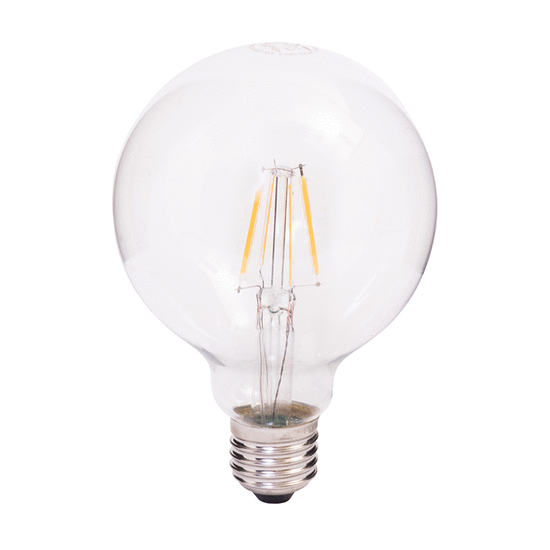 Retro LED Globeform 4W/827 E27 frosted NICHT DIMMBAR 4W (420lm) = 37W Glühlampe L x Ø = 140x95mm