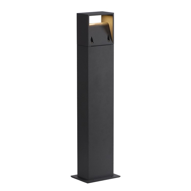 LOGS 70 STEHLEUCHTE eckig, anthrazit, 8W LED, warmweiß IP44
